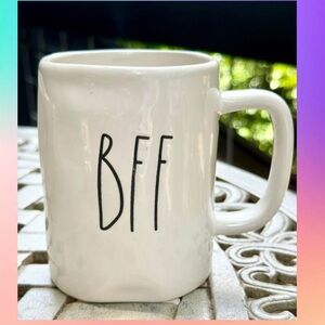 Rae Dunn BFF White Ceramic Mug